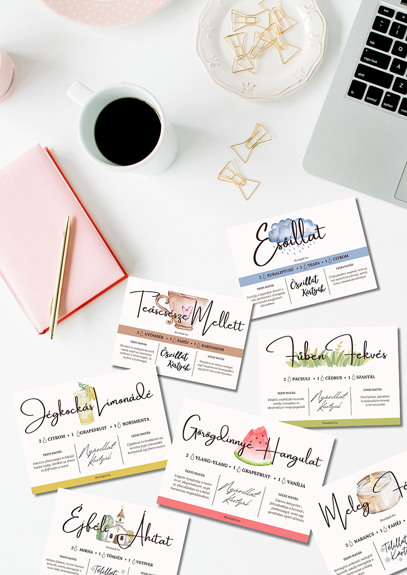 Évszakok Illatai kártyák